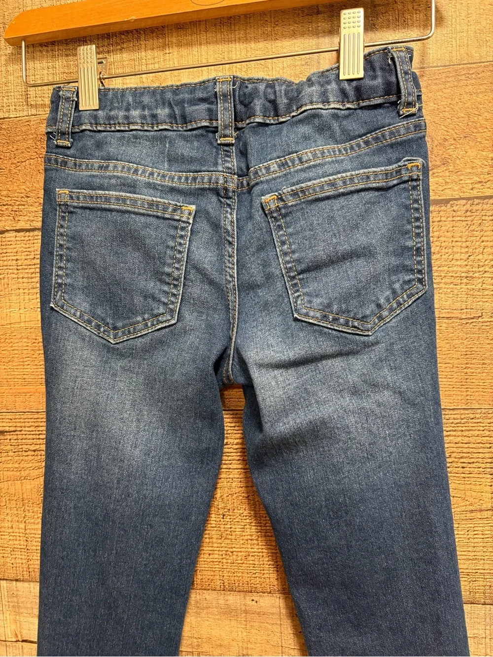 Wonder Nation Girls Skinny Jeans Size 7 Adjustable Waist Denim K021